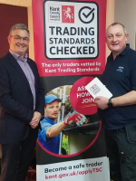 Steve Rock Head of KCC Trading Standards with Martin Kelk